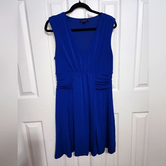 Banana Republic Business Casual Royal Blue Dress, Size L - Picture 1 of 3